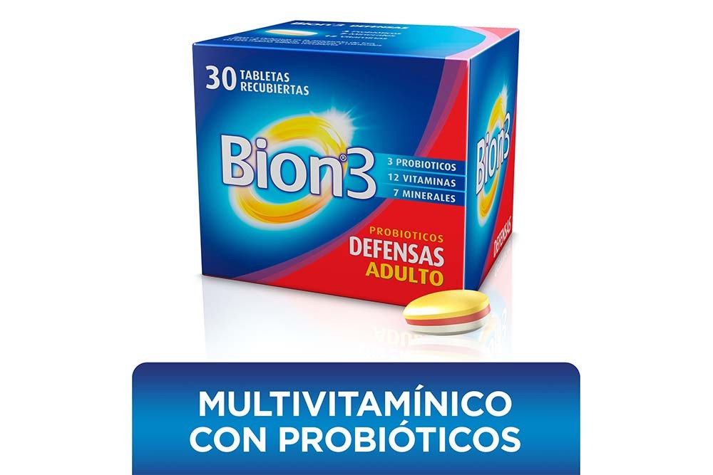 Bion3 Defensas Adulto tabletas x 30