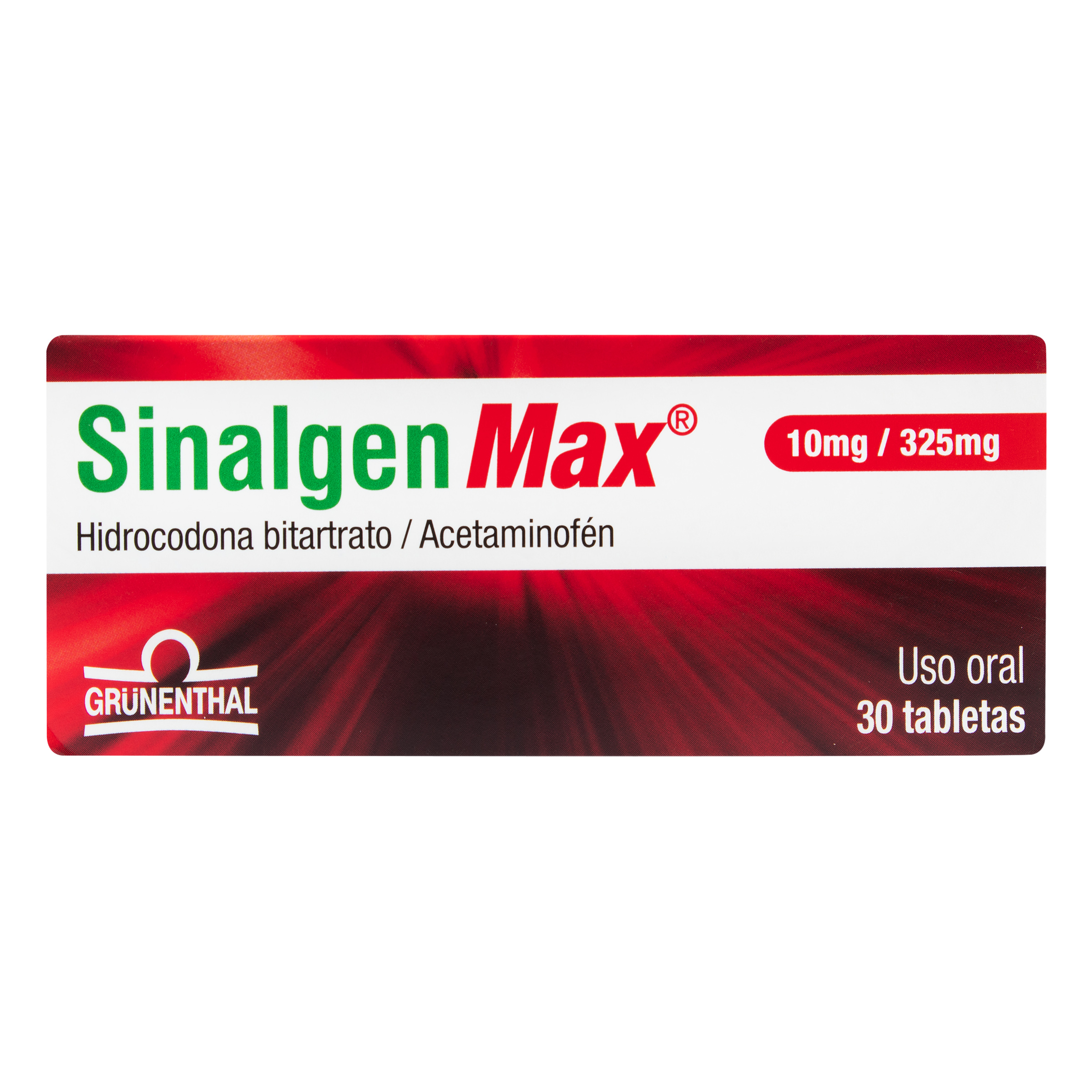 Sinalgen Max 10/325 mg x 30 tabletas